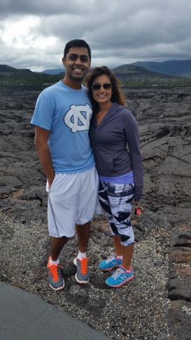 Bhavik and I at Craters of the Moon